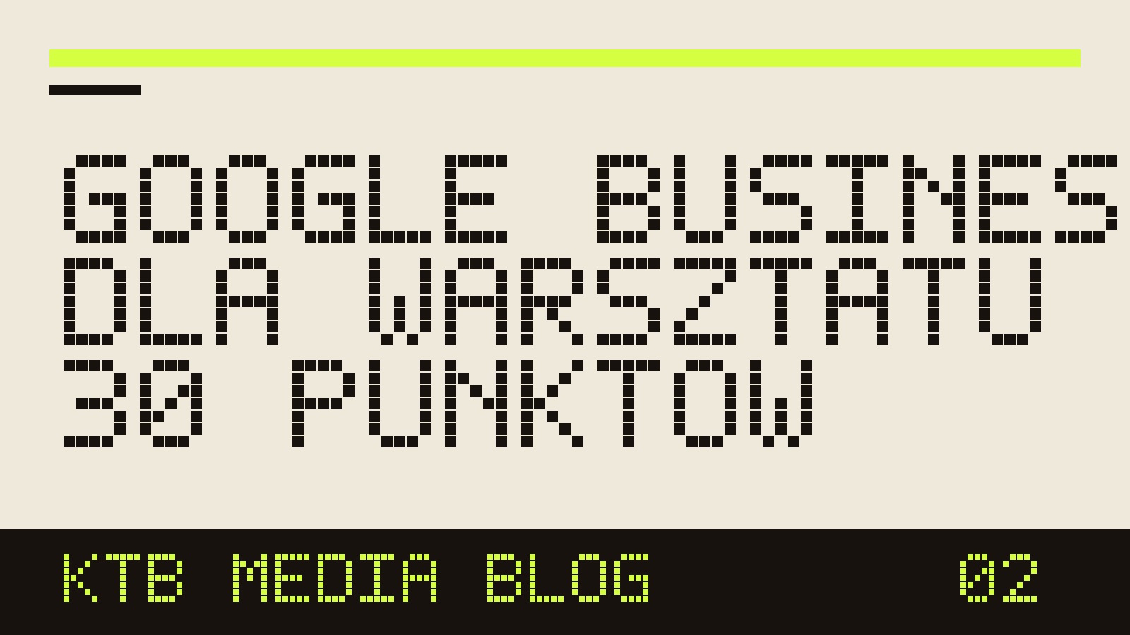 Google Business Profile dla warsztatu checklista 30 punktów